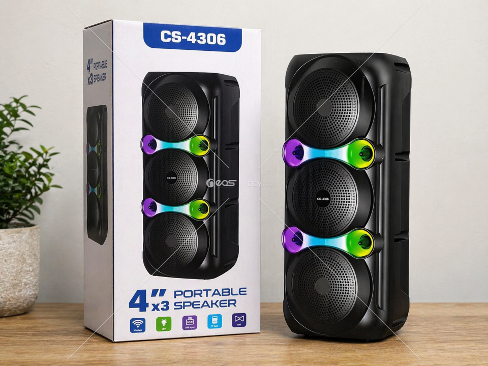 ( CD-4306 ) BLUETOOTH HOPARLÖR 4x3''