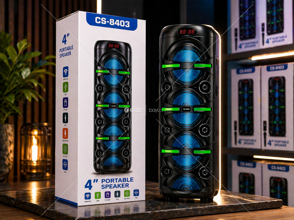 ( CS-8803 ) BLUETOOTH HOPARLÖR 4x4''