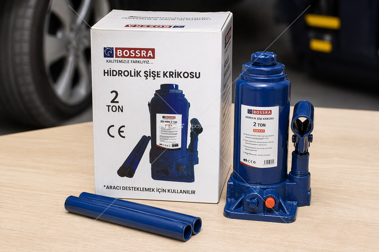 BOSSRA 2 TON HİDROLİK ŞİŞE KRİKOSU