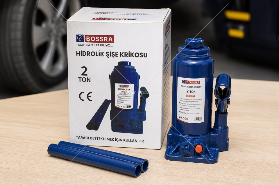 BOSSRA 2 TON HİDROLİK ŞİŞE KRİKOSU