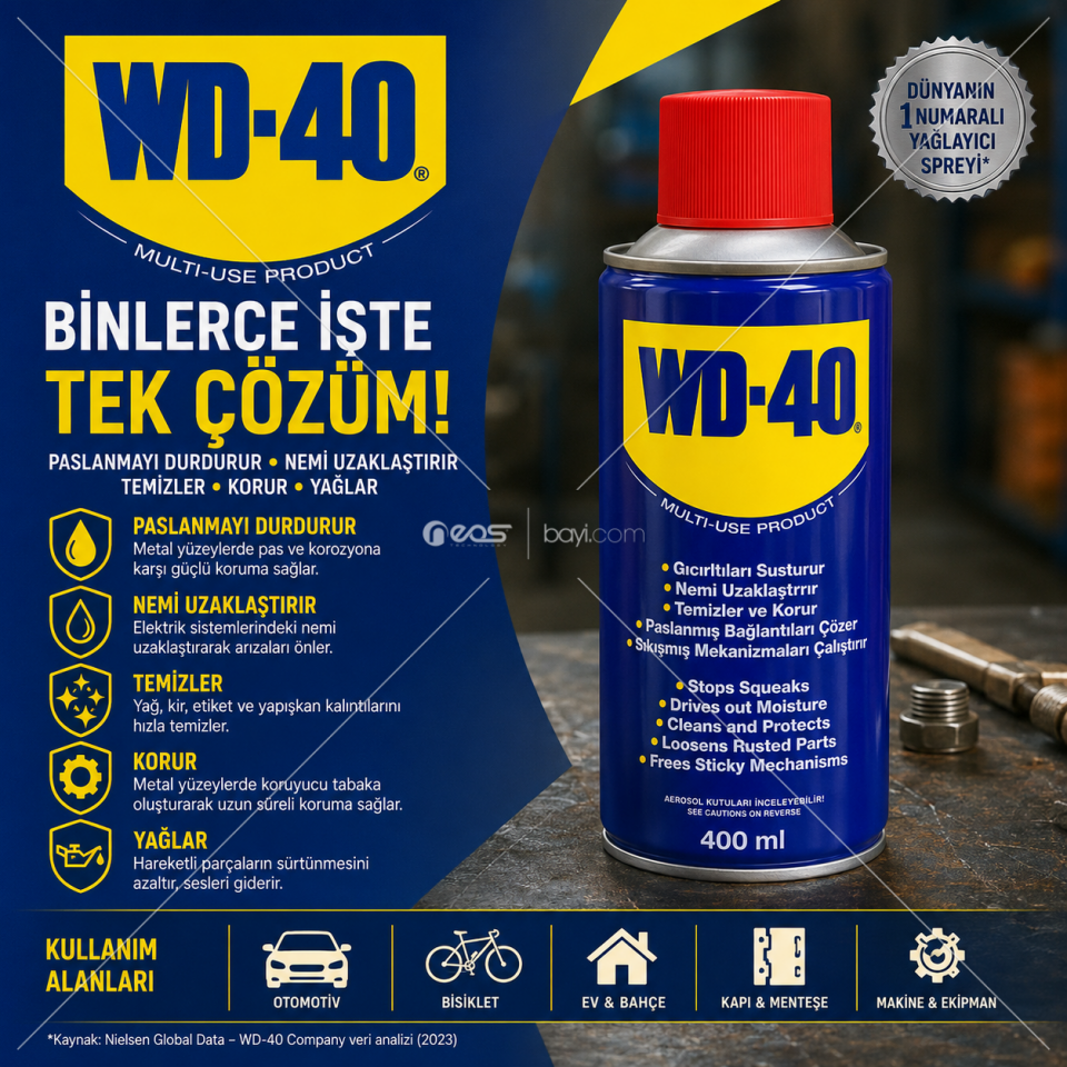 WD-40 Çok Amaçlı Bakım Spreyi 400 ML