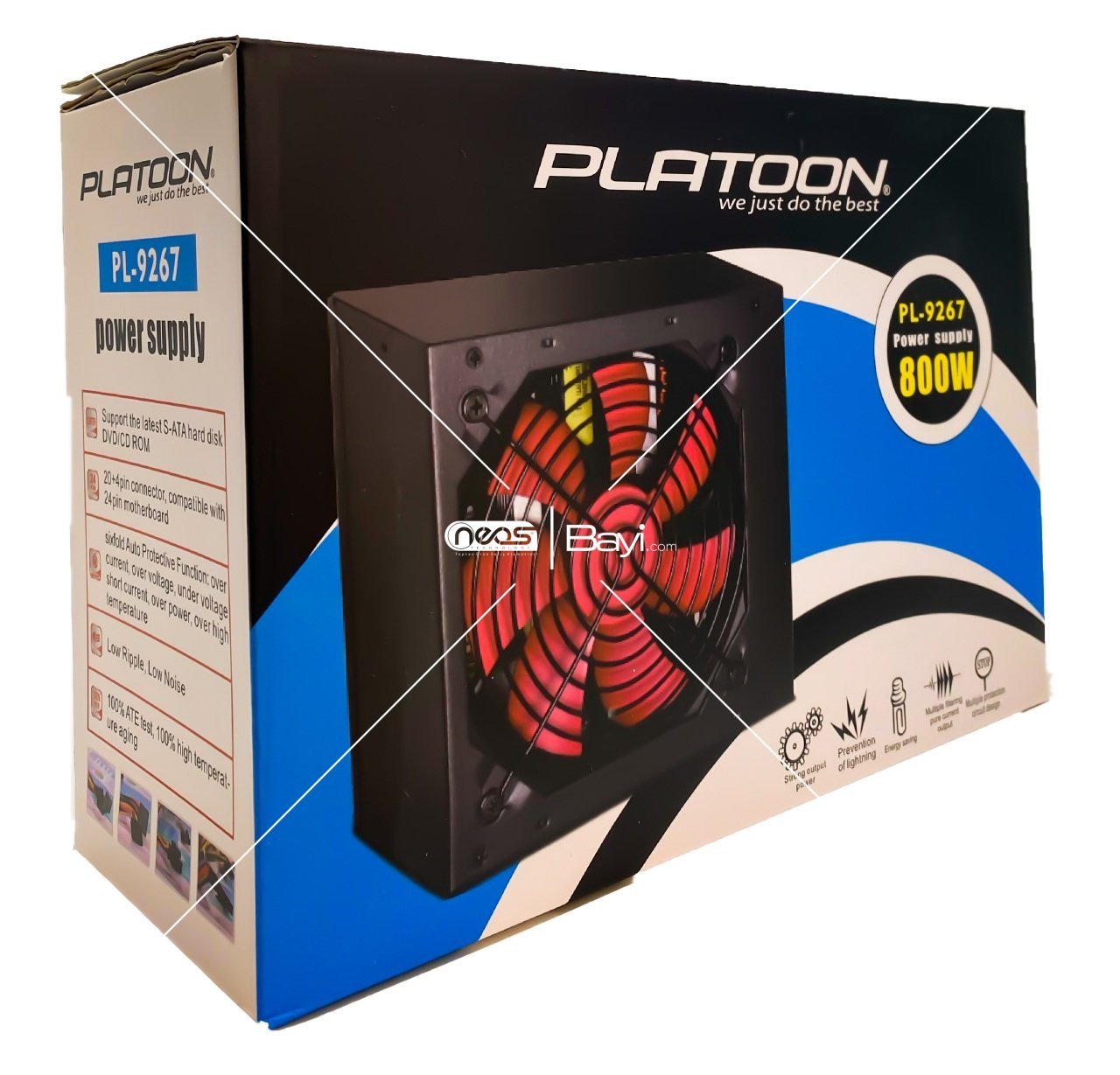 Platoon PL-9267 PSU 800W Power Supply Güç Kaynağı