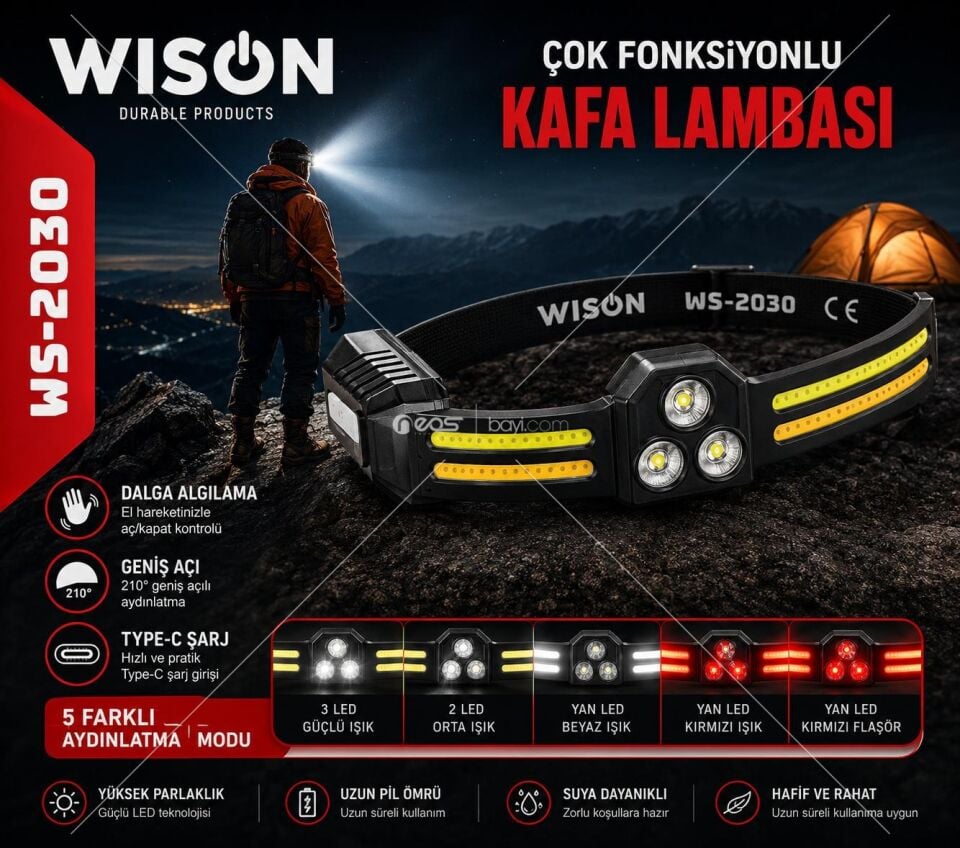 WİSİON WS-2030 KAFA LAMBASI