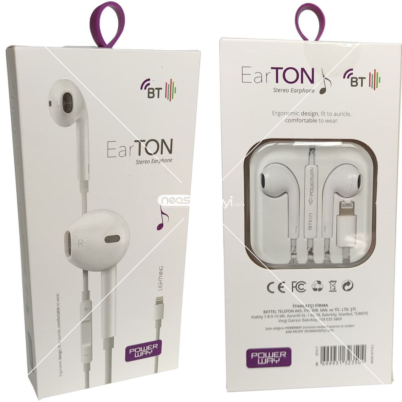 EarTon iphone 12 Microfonlu Kulaklık Powerway BTX17