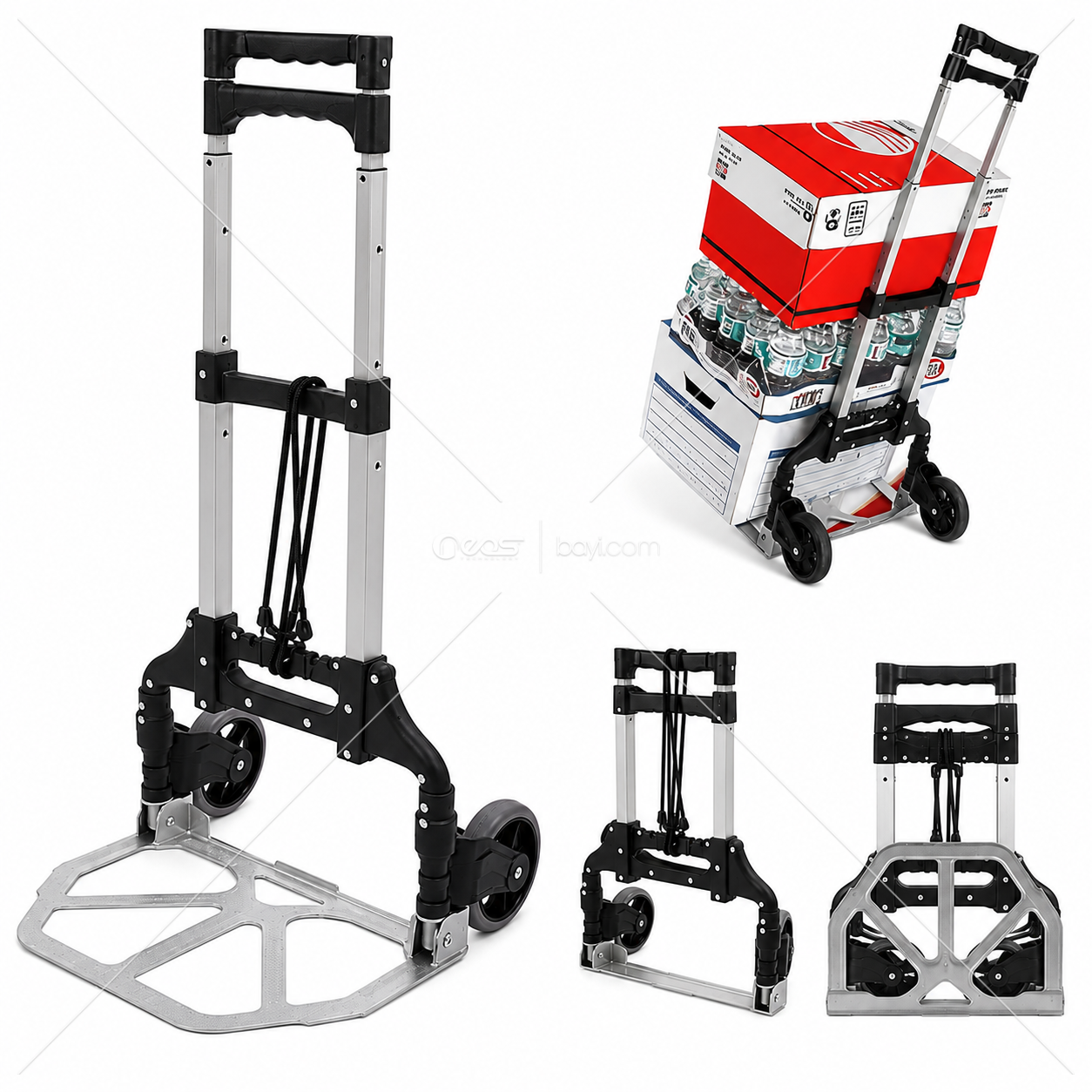 CargoMaster Katlanabilir Alüminyum Yük Taşıma Arabası 40 KG
