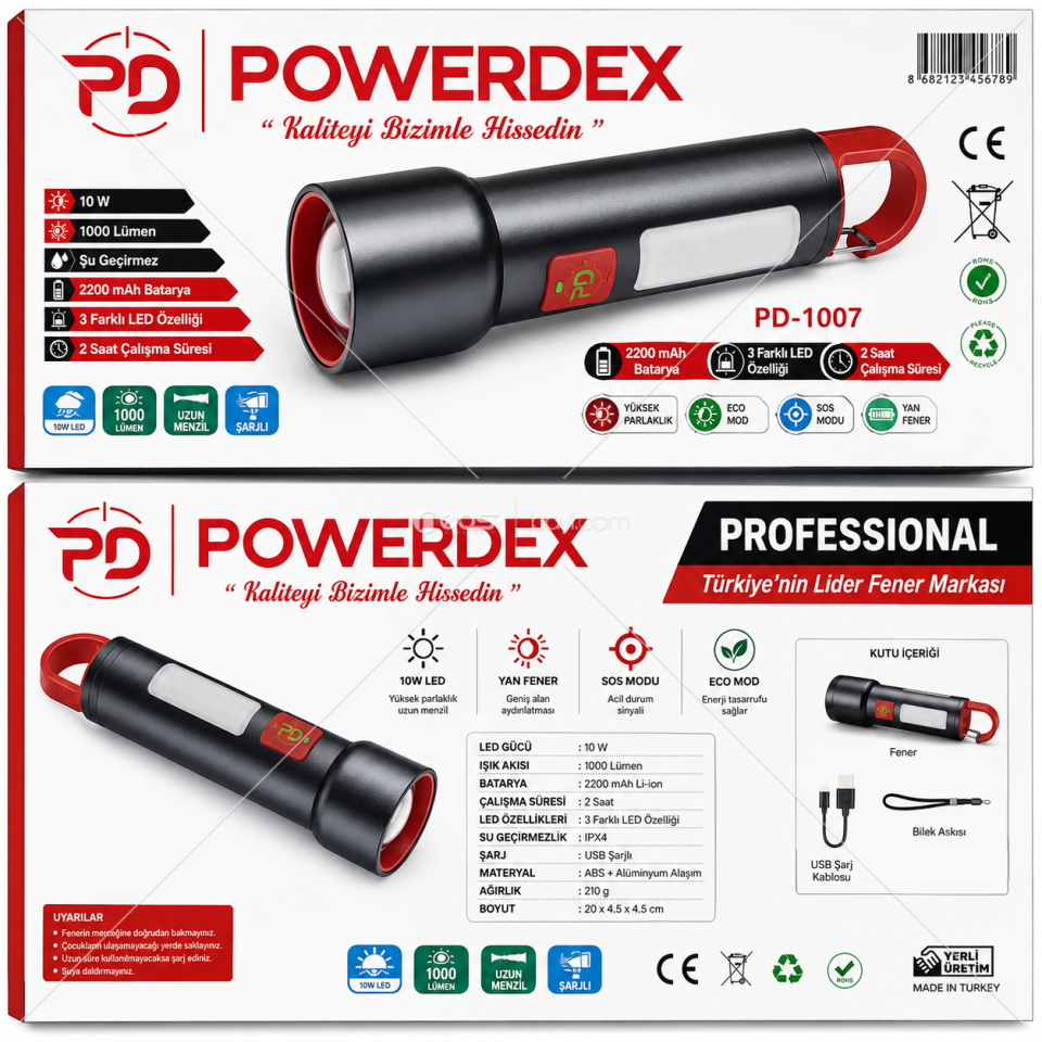 POWERDEX PD-1007 EL FENERİ