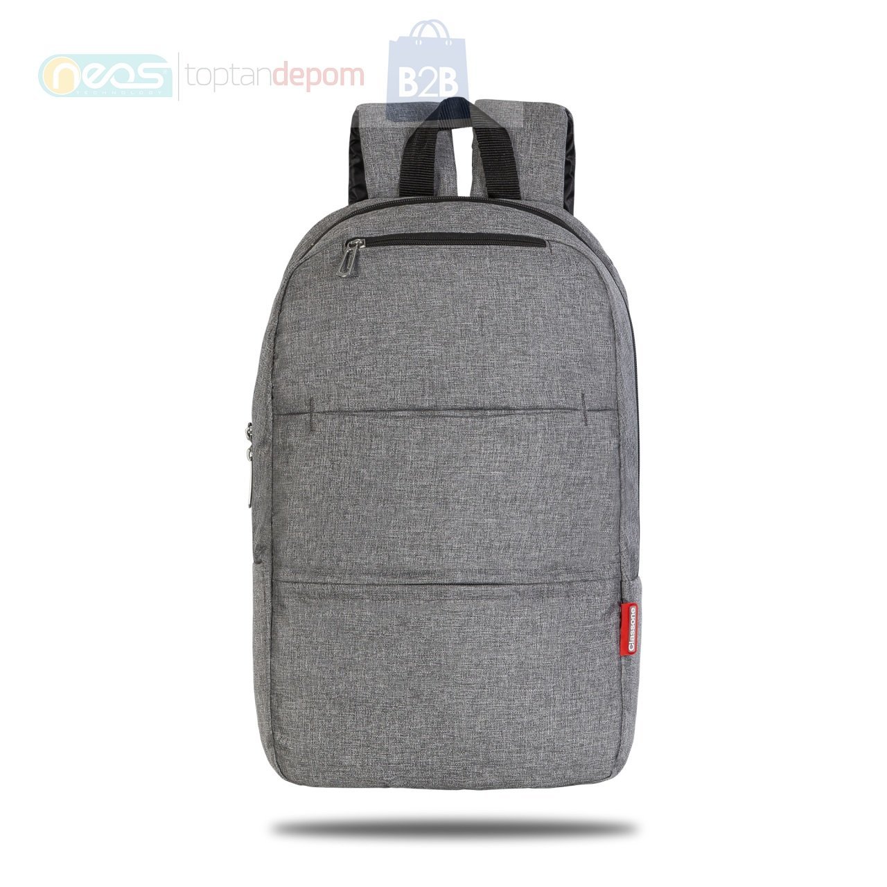 Classone PR-C1604 Casetto Serisi 15.6 Notebook Sırt Çantası-Gri