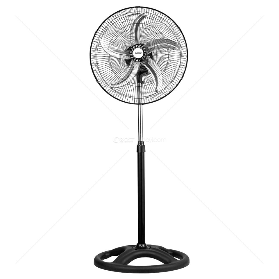 Everest FAN15 Siyah 18 65W 3 Hız Kademe 5 Kanatlı Sanayi Tipi Vantilatör/ Pervanesi