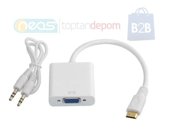 Hadron HD4105 HDMI To VGA Çevi̇ri̇ci̇ Adaptör