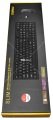 Everest KM-6121 Siyah Kablosuz Q Slim Klavye + Mouse Set