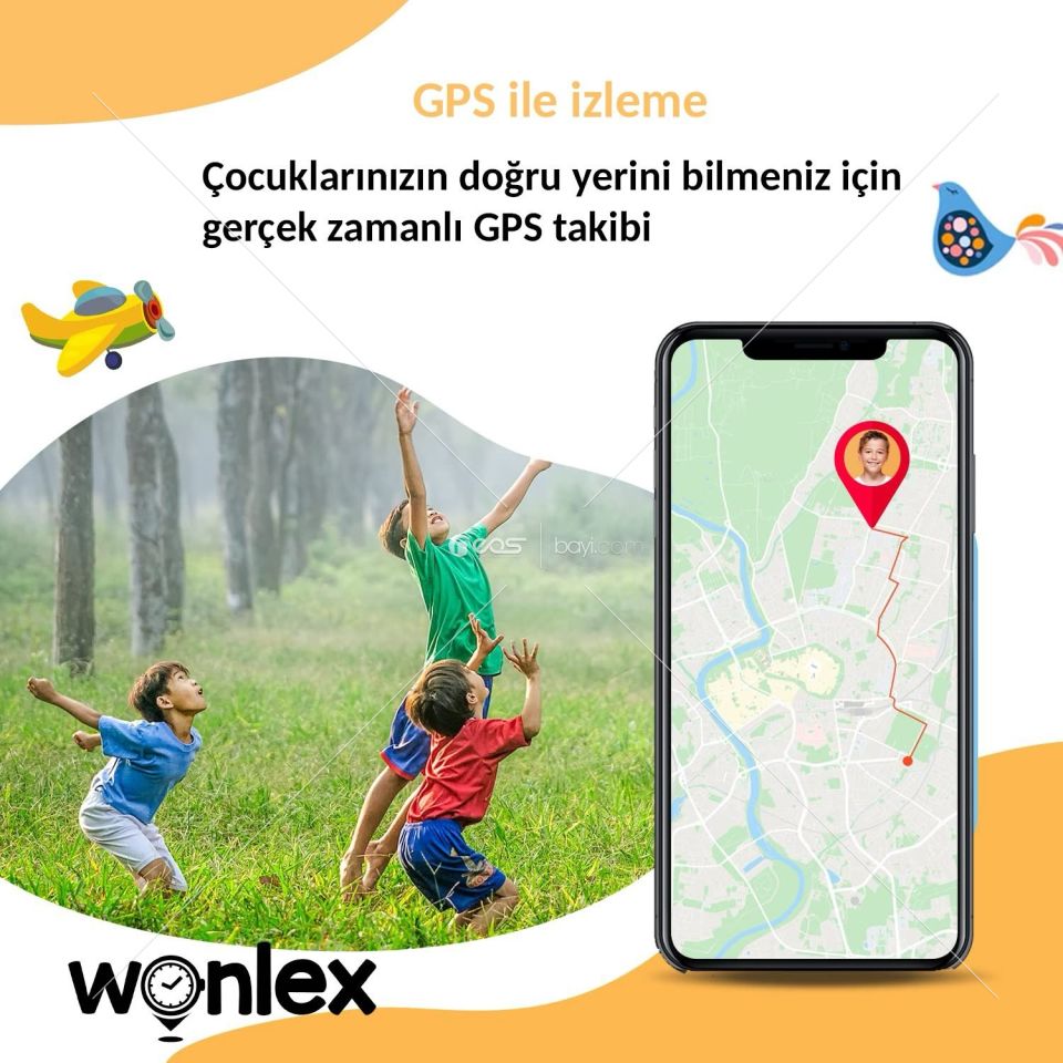 Wonlex KT23 4.5 G Sim Kartlı Akıllı Saat Görüntülü Konuşma  MAVİ