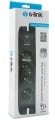 S-link SPG3041 2m 2xUSB=2.4a 3G1.5mm2 900 Joule 4lü Akım Korumalı Siyah Priz