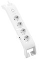 S-link SPG3041 2m 2xUSB=2.4a 3G1.5mm2 900 Joule 4lü Akım Korumalı Beyaz Priz