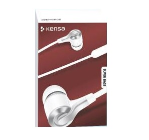 K164 Microphone Super Bass+Tiz Sport Headset White