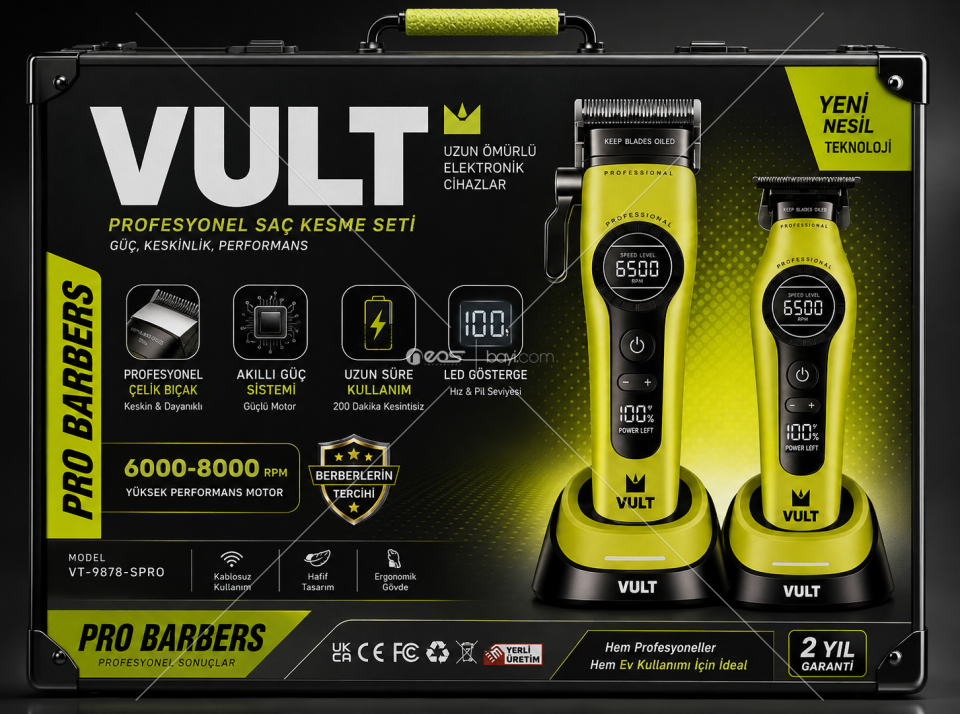 VULT HAİR CLİPPER PROFESSİONAL VT-9878 SPRO