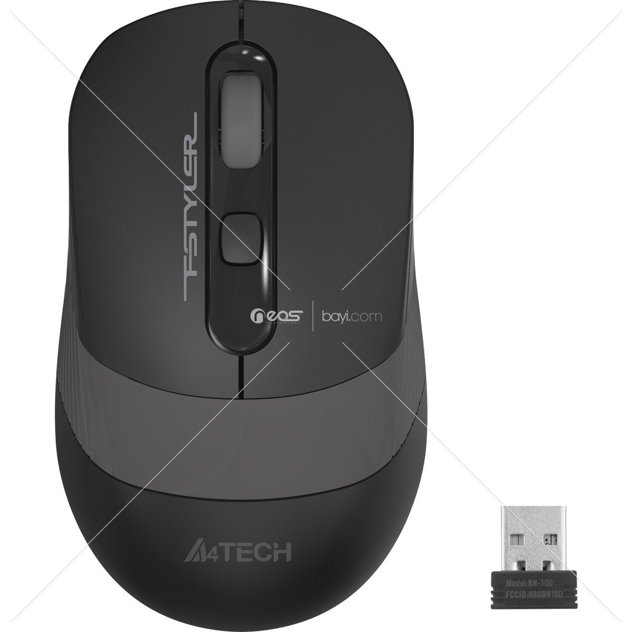 A4Tech FG10 Nano Kablosuz Optik 2000DPI Mouse - Gri