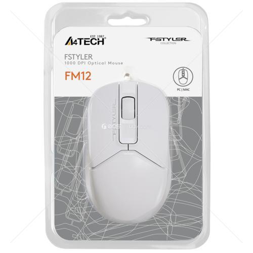 A4 TECH FM12 MOUSE USB BEYAZ 1200DPI