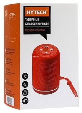 Hytech HY-S16 Strain Kırmızı Aux+Usb+TF Kart destekli 3.7V- 5V/500ma Bluetooth Speaker