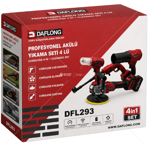 DAFLONG PowerClean 4X Professional Cordless 4-in-1 Cleaning System