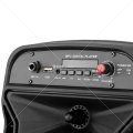 Mikado MD-814KP 15W, 3.7V1200mAh Siyah Kablolu Mikrofon AUX /USB/TF/Bluetooth FMli LED Işıklı Speaker