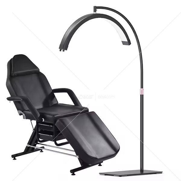 28'' 40W Yarım Ay Işığı renk sıcaklığı 2700-5600K 110V-240V 320 adet ışık Kirpikler Salon Dövme Güzellik Cilt Bakımı Kaşlar