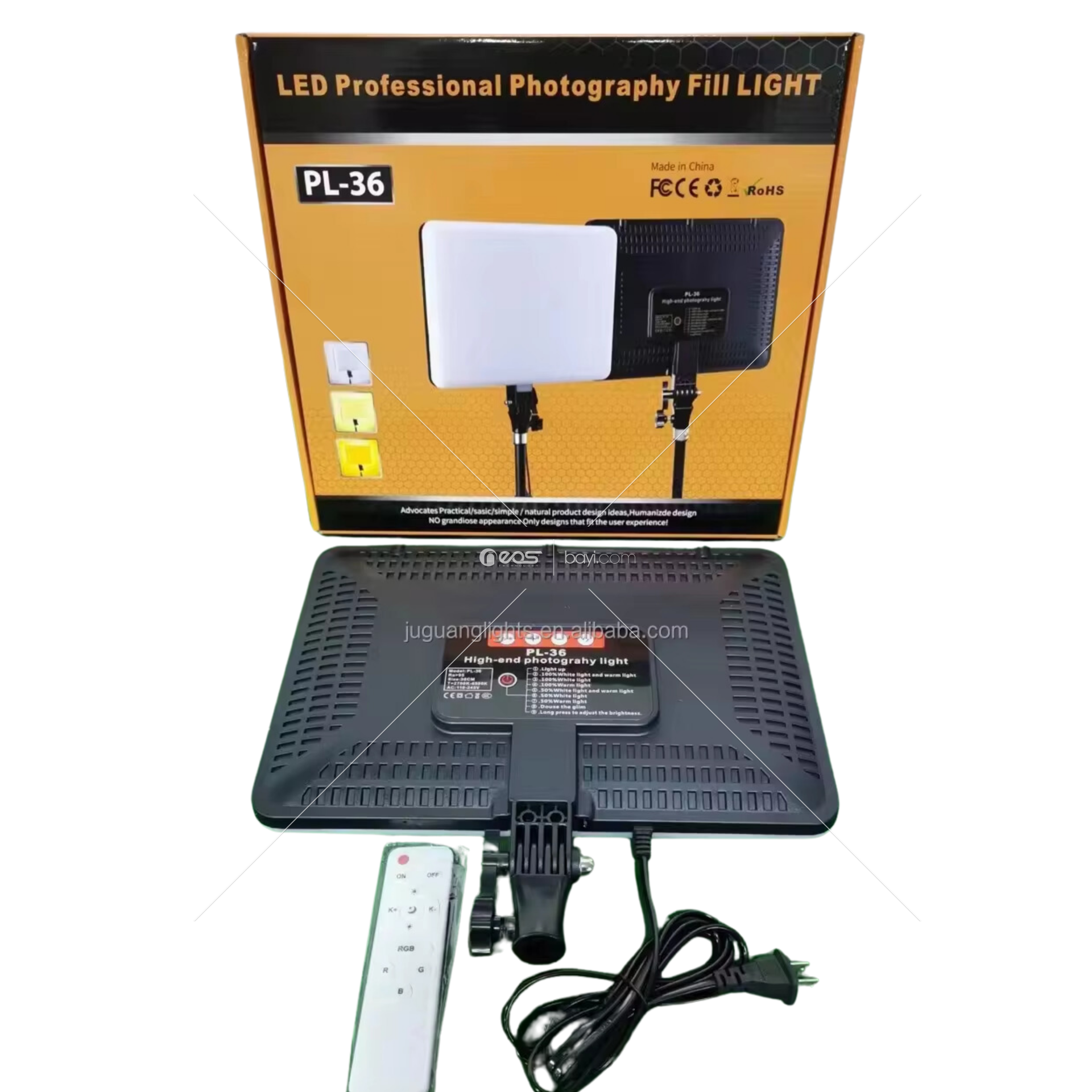 Düz panel Led Video Işığı Doldurma Lambası Fotoğraf Canlı Akış Fotoğraf Stüdyosu Için Led Aydınlatma Paneli