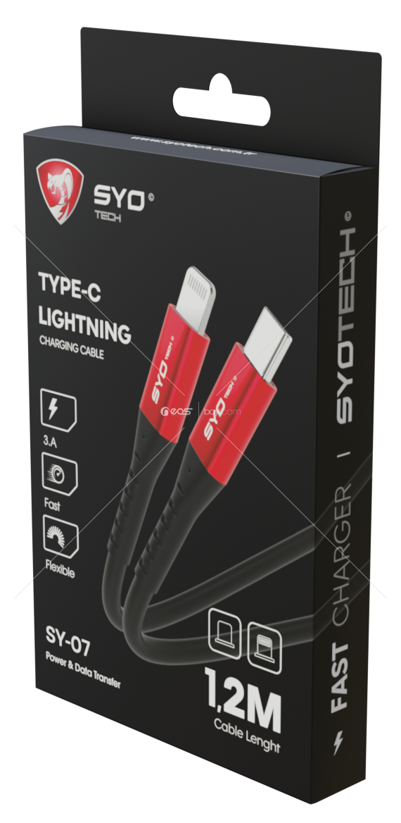 Syotech 3A TYPE-C IPHONE Cable 1.20MT SY-07