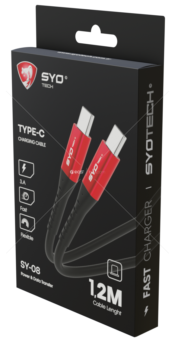 Syotech 30W TYPE-C-TYPEC Cable 1.20MT SY-08