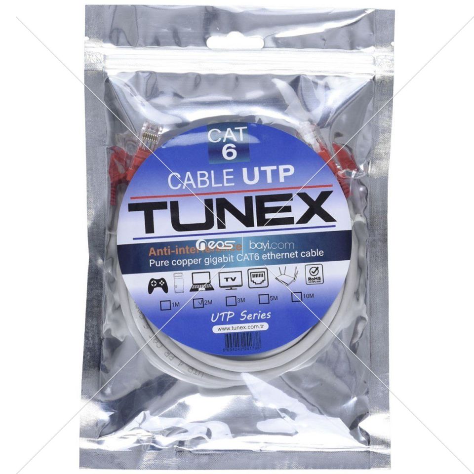 TUNEX 3 Mt Jaklı Cat6 Ethernet Kablosu TNX-C-3