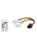HADRON HR4536 EKRAN KARTI KABLOSU 2*4PIN TO 6PIN 12V