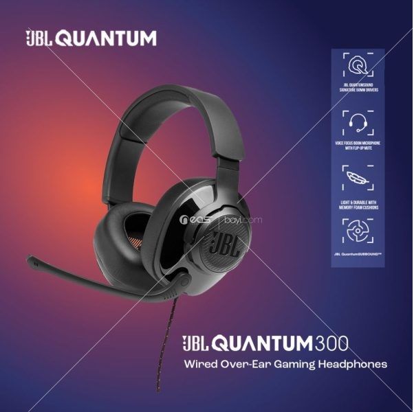JBL Quantum 300 Mikrofonlu Oyuncu Kulaklığı