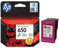 HP 650 RENKLİ MÜREKKEP KARTUŞU (CZ102AE)