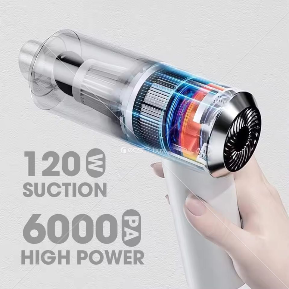 MPİA Araç El Süpürgesi MVC-02 4IN 1 3 saat Çalışma Süresi usb/TYPE-C 2X2000mAh