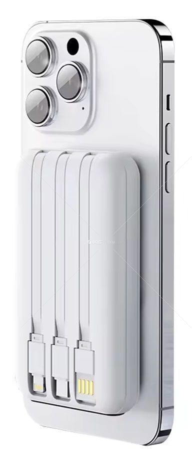 Kensa KP-88 Powerbank Magsafe Wireless Charging Safe HIZLI Beyaz