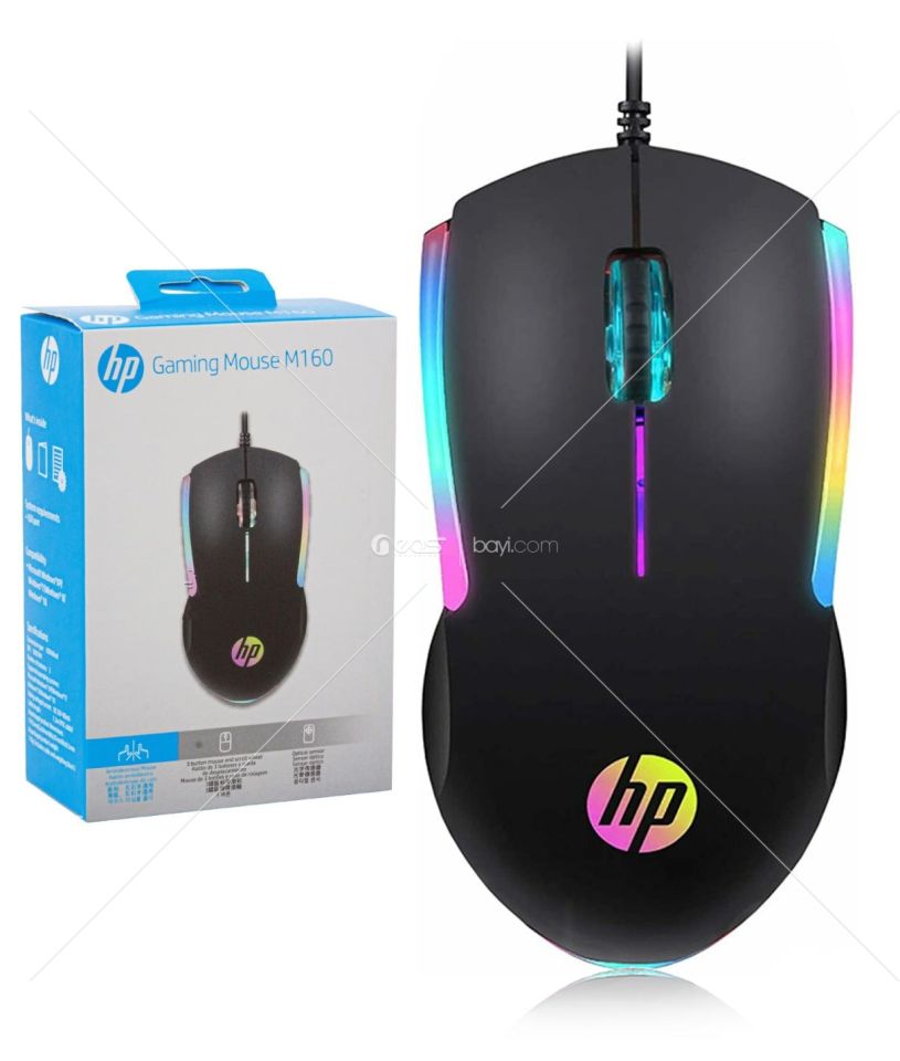 HP M160 Kablolu Optik Oyuncu Mouse