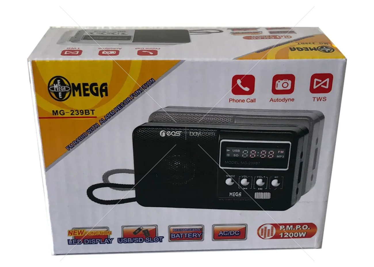 Mega MG-239BT Raido Müzik Kutusu