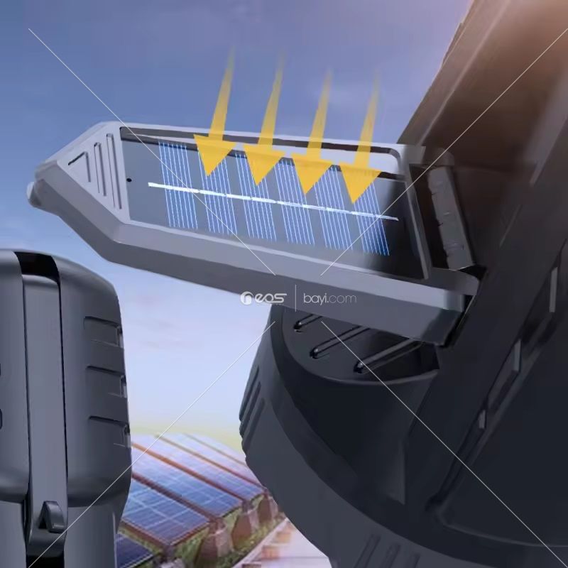 JB-2368 600 lümen LED + COB El Feneri USB Güneş Şarj Edilebilir Spot Balıkçılık Kamp Fener Aydınlatma Projektör Su Geçirmez Meşale
