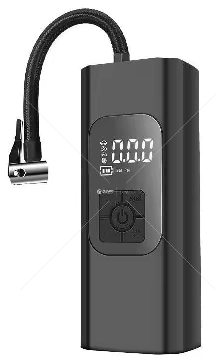 Kompresör Lastik Şişirme 150PSİ Güç Telefon Powerbank+Fener S.O.S