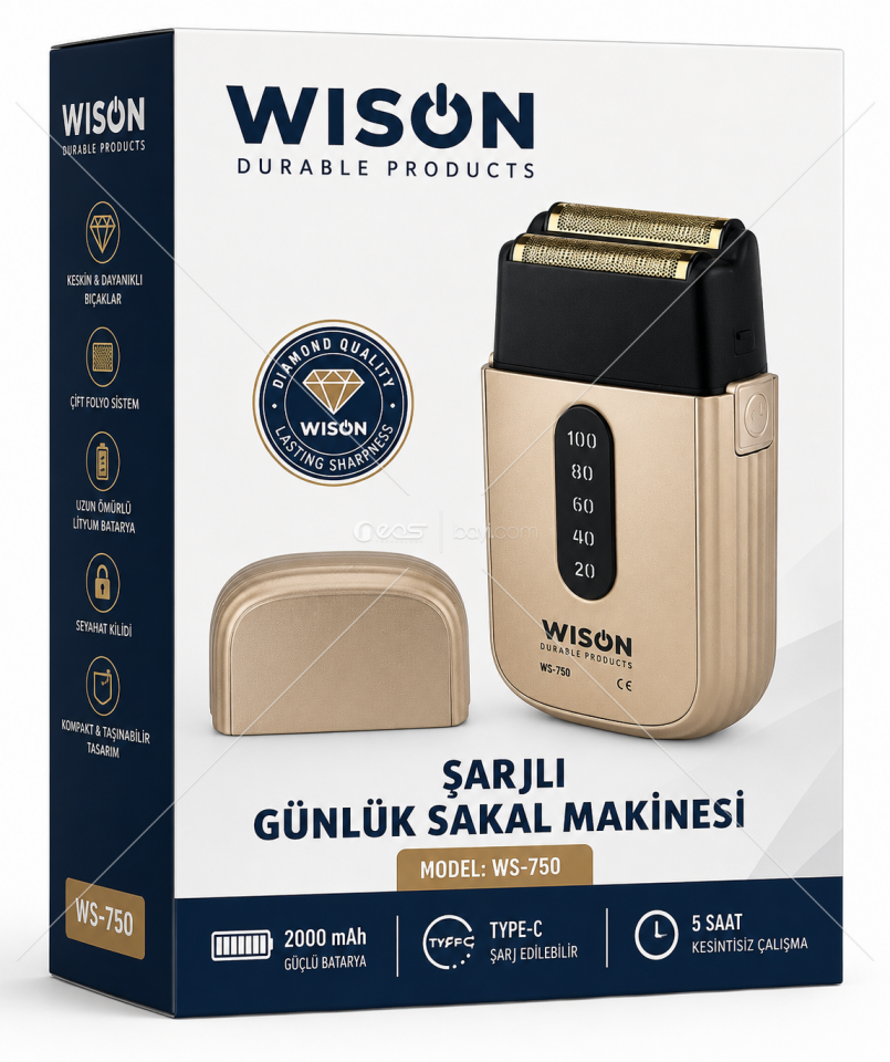 WISON WS 750 GÜNLÜK SAKAL MAKİNASI