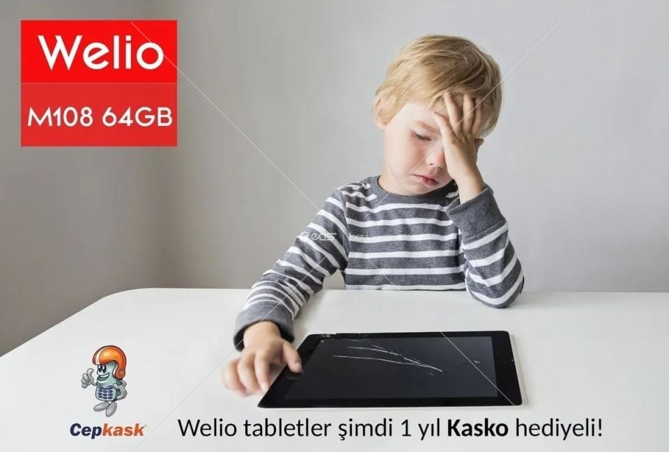 Welio Tab M108 10.1 Inc 3 Gb Ram 64 Gb Ips Ekran Hafıza Kart Destekli Tablet Siyah