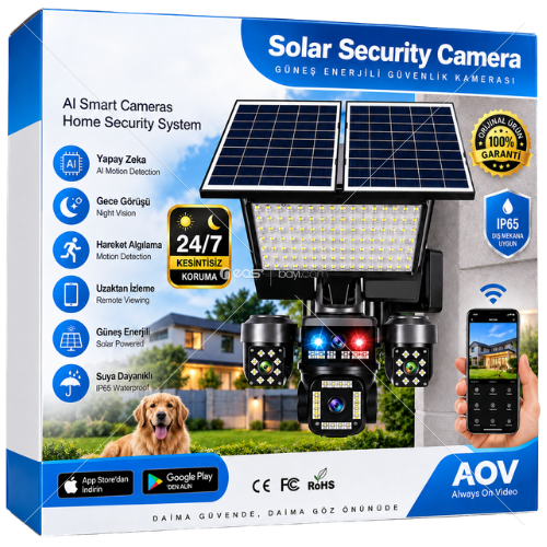 O-KAM 334 PREMIUM 4LENS 3MP 4G ALERT PTZ CAMERA