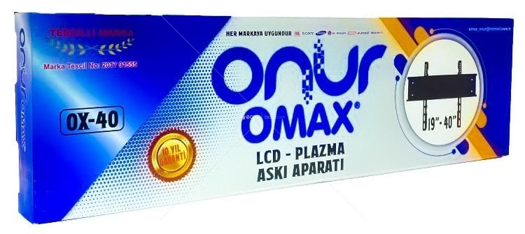 OX-40 19''-40'' Sabit Düz Askı Aparatı