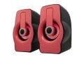 Snopy SN-X23 2.0 Multimedia RGB Işıklı 3W*2 Siyah/Kırmızı USB Speaker