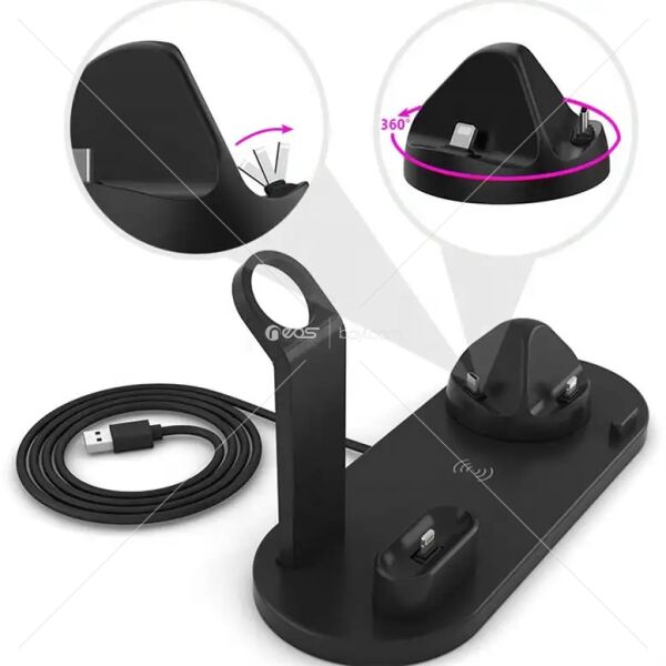 Multifunctıon Wireless Charger 6in 1 LED+Pencil