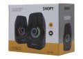 Snopy SN-X23 2.0 Multimedia RGB Işıklı 3W*2 Siyah USB Speaker