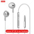 Lenovo HF140 In-Ear kulaklık kulaklık 1.2m kablolu kulaklık Mic ile 3.5mm fiş/gürültü azaltma/hiFi Stereo ses/H