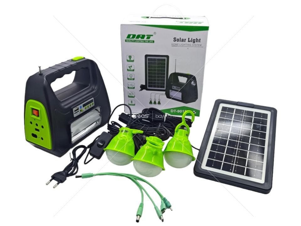 Dat Dt-9015B Solar Kamp Lambası Acil Durum Işığı Şarjlı