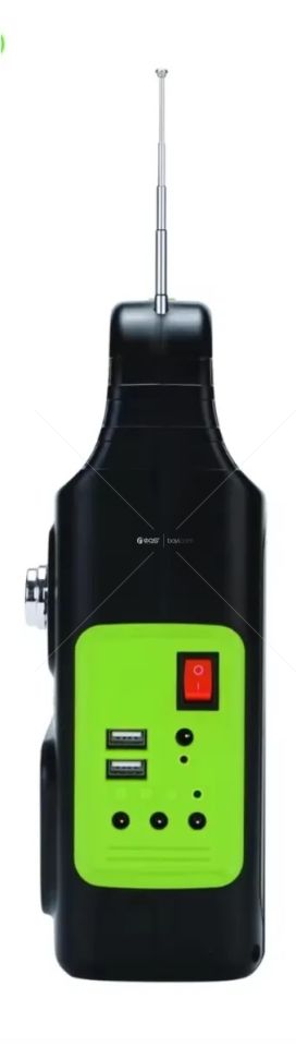 DAT FM radyo ile DT-9038B güneş aydınlatma sistemi güneş enerjisi bankası ev için USB fonksiyonlu ışık