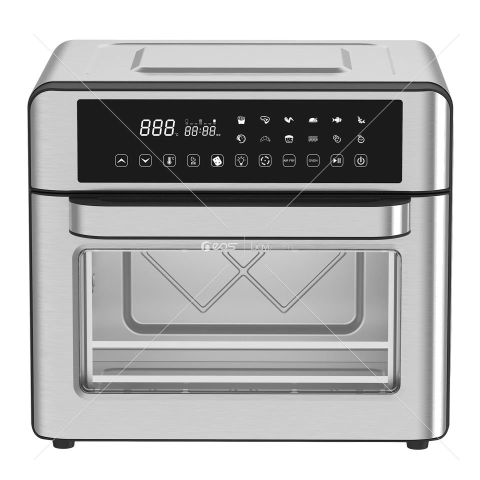UMIE FR25 25L 2200W Paslanmaz Çelik LED Dijital Göstergeli Tepsili Oven Airfryer/Fritöz