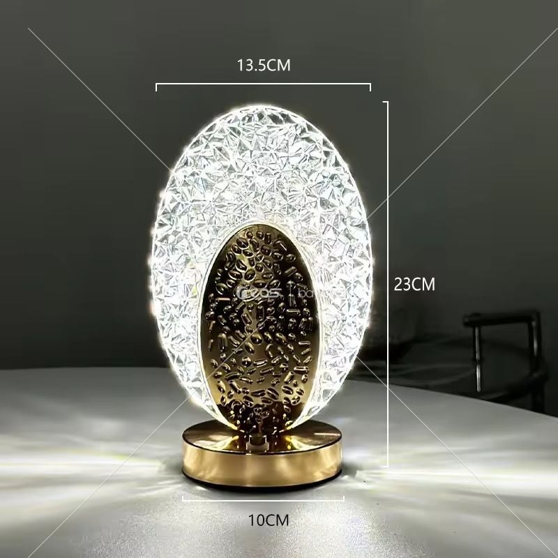 Dokunmatik Lambası Uironşarj Edilebilir Atmosfer Masa Lambası 3 Renkli Masa Lambası Metal Işık Simplicity LED Kristal